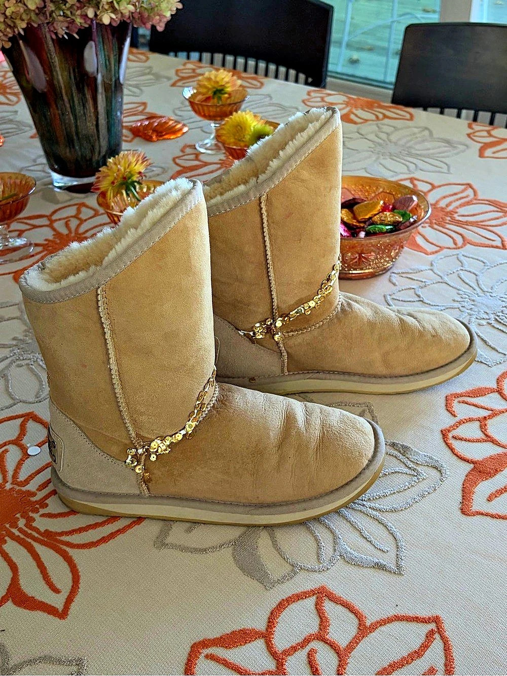 Australia Luxe Collective Embellished Winter Boots in Ivory